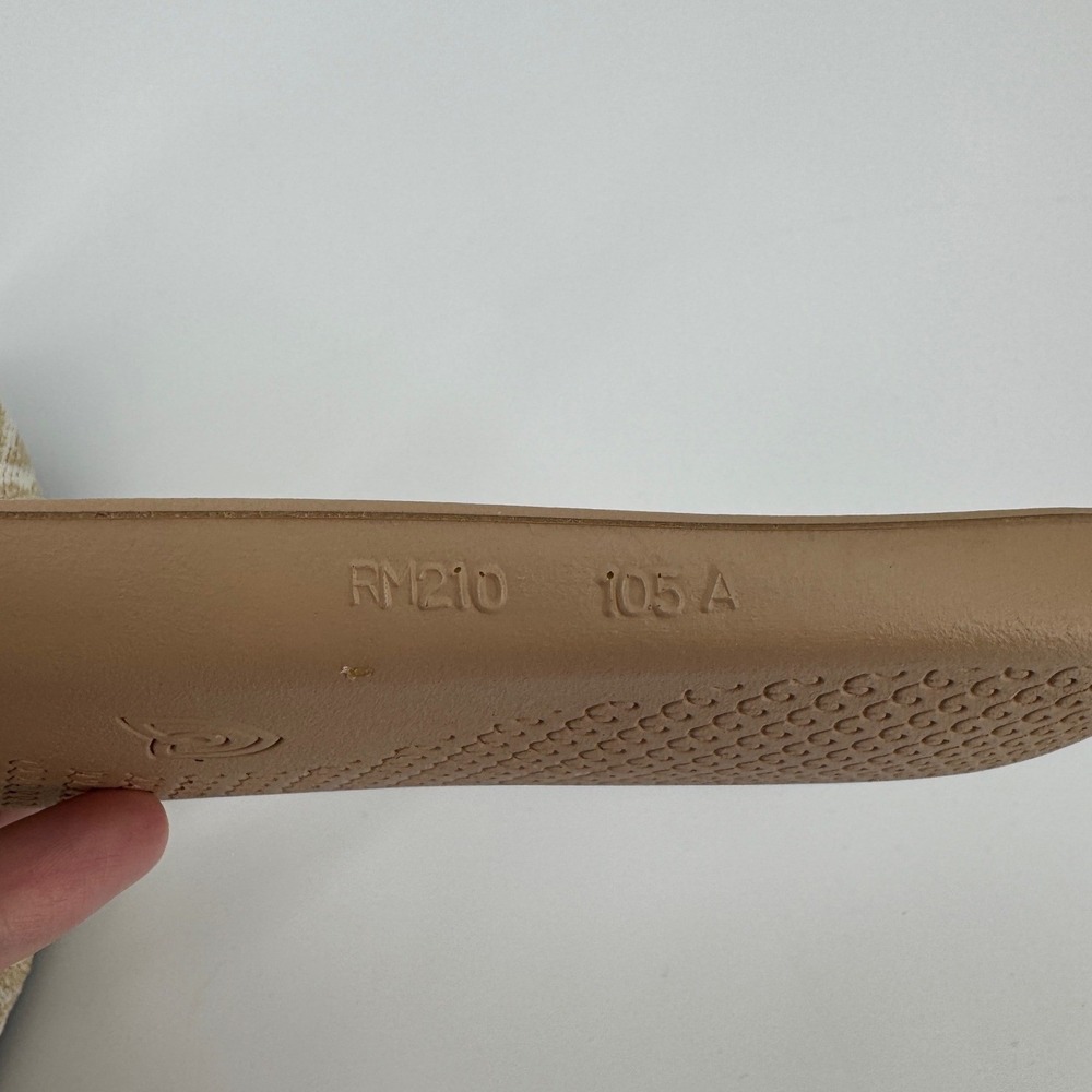 Rothy's Beige & Cream Jacquard Ballet Flats - Picture 10 of 11